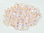 Machine Cut Beads (M.C. Beads) 4 mm, Light Rose 2x AB, Czech Glass