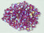 Machine Cut Beads (M.C. Beads) 4 mm, Fuchsia 2x AB, Czech Glass