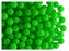 50 pcs Round NEON ESTRELA Beads, 4mm, Green (UV Active), Czech Glass