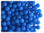 50 pcs Round NEON ESTRELA Beads, 4mm, Blue (UV Active), Czech Glass