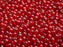100 pcs Round Pressed Beads, 4mm, Ruby, Czech Glass