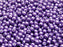 100 pcs Round Pressed Beads, 4mm, Opaque Purple Matte, Czech Glass