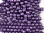 100 pcs Round Pearl Beads, 4mm, Violet, Czech Glass