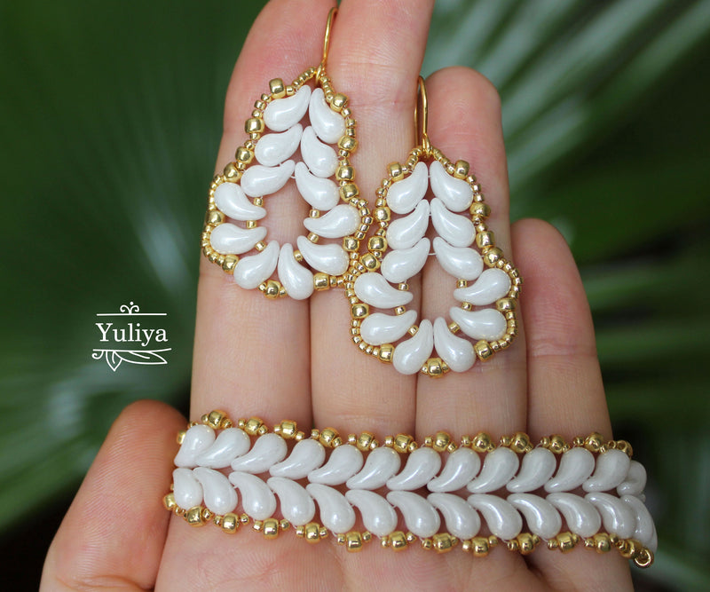 PDF Tutorial White Jewelry Set
