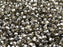 100 pcs Fire Polished Faceted Beads Round, 4mm, Black Diamond Chrome, Czech Glass