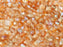 100 pcs Fire-Polished Faceted Beads Round 4mm, Czech Glass, Crystal Etched Orange Rainbow