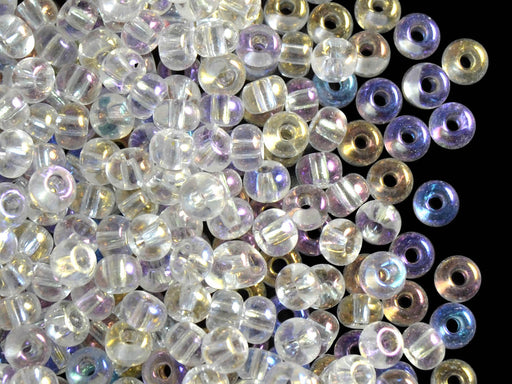 20 g 5/0 Seed Beads Preciosa Ornela, Crystal AB, Czech Glass