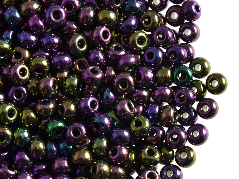 20 g 5/0 Seed Beads Preciosa Ornela, Lilac Iris, Czech Glass
