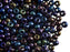 20 g 5/0 Seed Beads Preciosa Ornela, Jet AB, Czech Glass