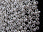20 g 5/0 Seed Beads Preciosa Ornela, Silver Metallic, Czech Glass