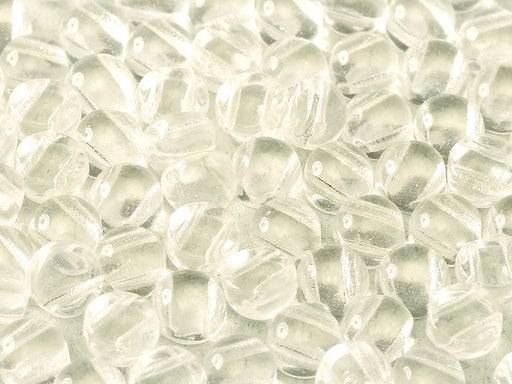 2-Hole Cabochon Beads 0, 2 Holes, Crystal, Czech Glass