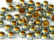 2-Hole Cabochon Beads 6 mm, 2 Holes, Crystal Full Marea, Czech Glass
