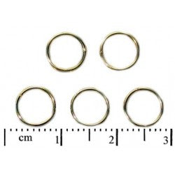 20 pcs Jump Double Ring, 6mm, Gold Plated