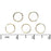 20 pcs Jump Ring, 6mm, Gold Plated