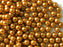 50 pcs Round Pearl Beads, 6mm, Bronze Pearl, Czech Glass