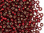 20 g 6/0 Seed Beads Preciosa Ornela, Red Ruby Silver Lined, Square Hole, Czech Glass