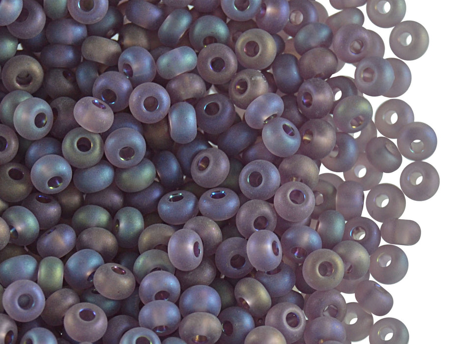 20 g 6/0 Seed Beads Preciosa Ornela, Purple Iris Matte, Czech Glass