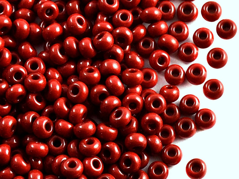 20 g 6/0 Seed Beads Preciosa Ornela, Vinous Natural Opaque, Czech Glass