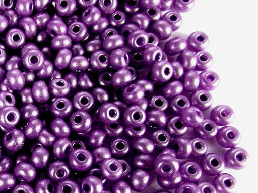 20 g 20 g Rocailles 6/0 Light Purple Metallic Czech Glass Purple