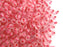 20 g 20 g Rocailles 6/0 Crystal Matte Pink Lined Czech Glass Pink