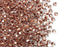 20 g 6/0 Seed Beads Preciosa Ornela, Crystal Transparent Copper Lined, Czech Glass