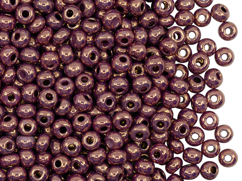 20 g 6/0 Seed Beads Preciosa Ornela, Chalk White Vega Luster, Czech Glass