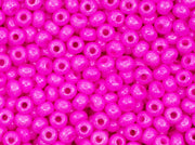 20 g Rocailles 6/0 Chalk Dyed Pink Czech Glass Pink