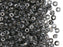 Rocailles Seed Beads 6/0, Crystal Chrom, Czech Glass