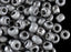 10 g 6/0 Etched Seed Beads, Etched Chrome Full, Czech Glass
