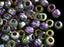 10 g 6/0 Etched Seed Beads, Etched Magic Orchid, Czech Glass