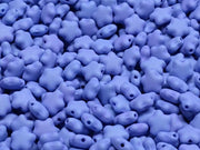 Star Beads 6 mm, Alabaster Sapphire Silk Matte, Czech Glass