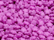 Star Beads 6 mm, Alabaster Purple Silk Matte, Czech Glass