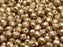 50 pcs Fire Polished Faceted Beads Round, 6mm, Pale Gold Matte (Aztec Gold), Czech Glass