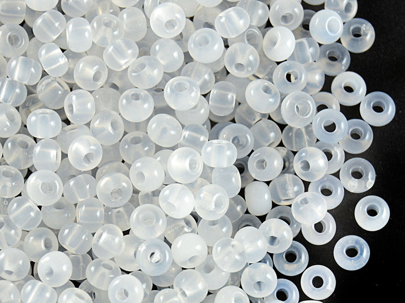 20 g 6/0 Seed Beads Preciosa Ornela, White Alabaster, Czech Glass