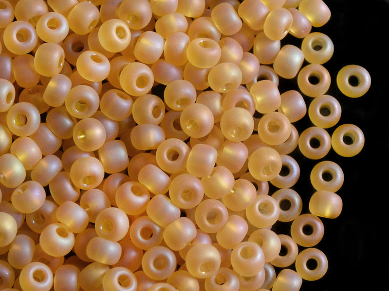 20 g 6/0 Seed Beads Preciosa Ornela, Topaz Matte AB, Czech Glass
