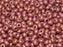20 g 6/0 Seed Beads Preciosa Ornela, Chalk White Red Luster, Czech Glass
