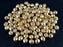 25 pcs Fire Polished Faceted Beads Round, 8mm, Gold Plated, 24 Carat, Czech Glass