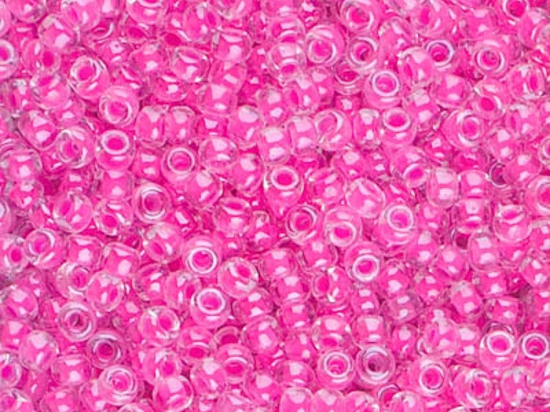 Seed Beads 8/0, Luminous Hot Magenta, Miyuki Japanese Beads