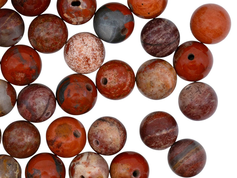 Natural Stones Round Beads 8 mm, Jasper, Minerals, Russia