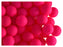 30 pcs Round NEON ESTRELA Beads, 8mm, Pink (UV Active), Czech Glass
