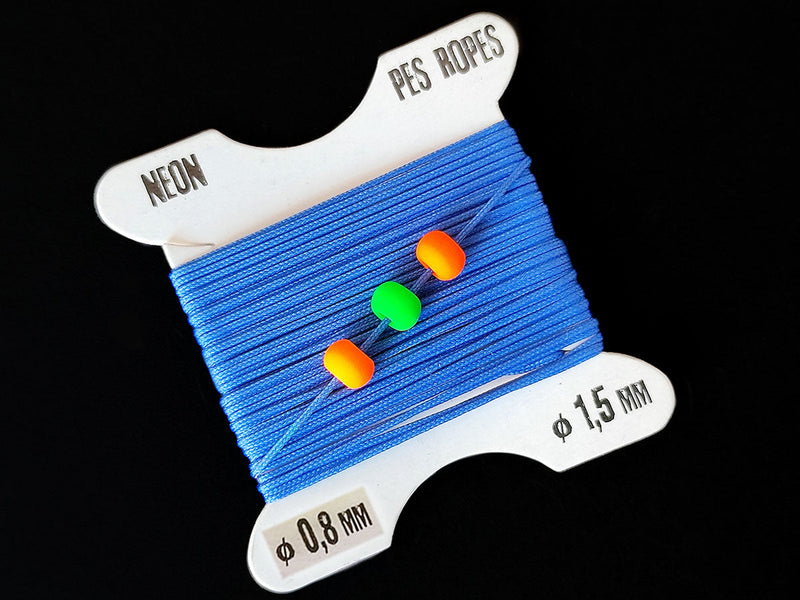 Pes Ropes 5x0.8 mm, Neon Blue, Polyester,