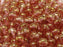 25 pcs Round Pressed Beads, 8mm, Crystal Red Terraсotta, Czech Glass