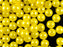 30 pcs Round Pearl Beads, 8mm, Pastel Yellow, Czech Glass