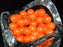 30 pcs Round Pearl Beads, 8mm, Pastel Orange, Czech Glass