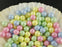 30 pcs Round Pearl Beads, 8mm, Baby Mix Pastel, Czech Glass