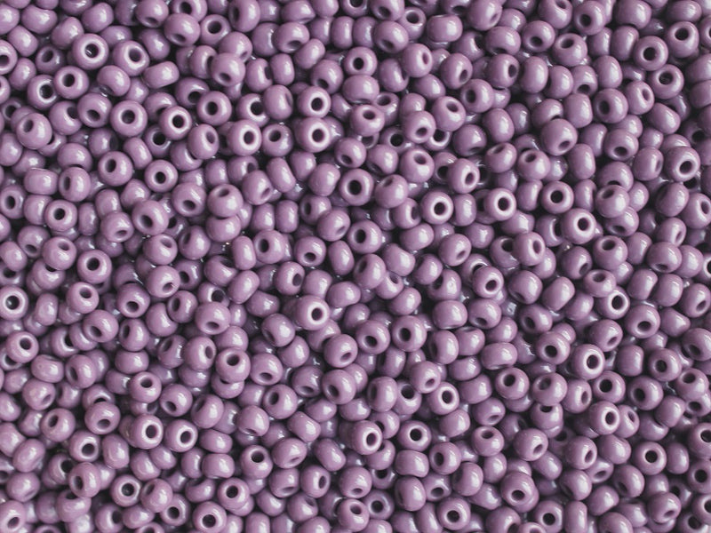 20 g 11/0 Seed Beads Preciosa Ornela, Lavender (Violet Opaque), Czech Glass