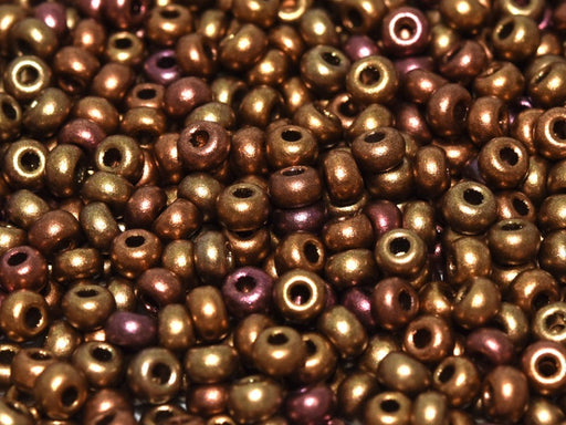 20 g 8/0 Seed Beads, Metallic Mix, Czech Glass