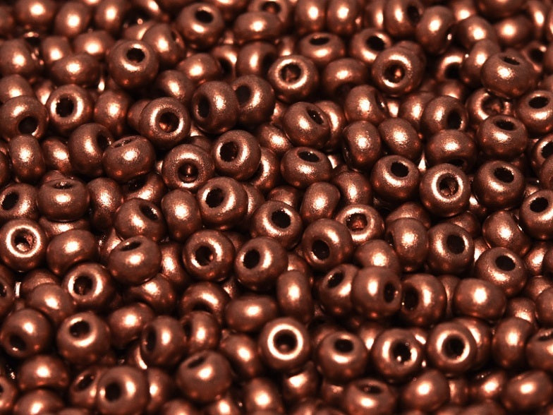 20 g 8/0 Seed Beads, Camel Gold, Czech Glass