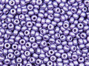 Rocailles 8/0 Violet Pearl Czech Glass Purple