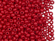 20 g Rocailles 8/0 Red Opaque Czech Glass 